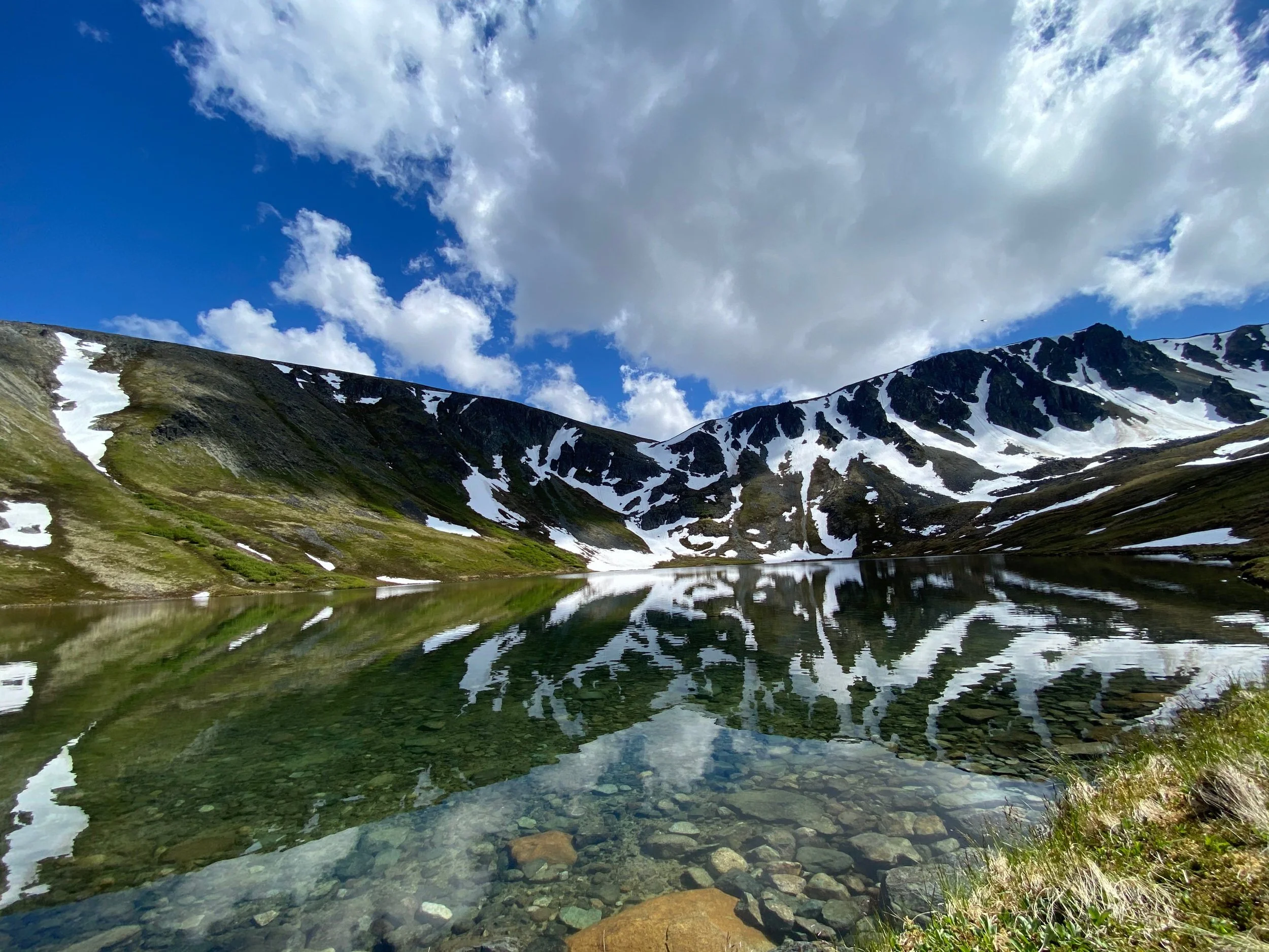 High alpine lake in Lake Clark National Park
