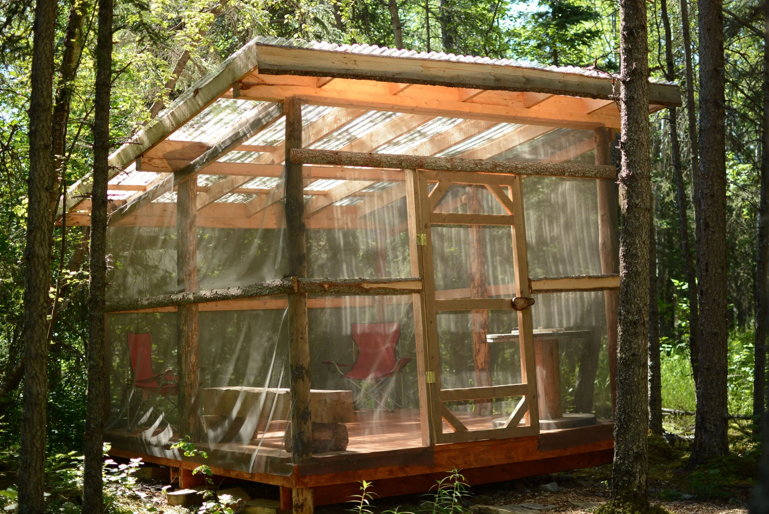 campground cabin in port alsworth alaska in lake clark national park