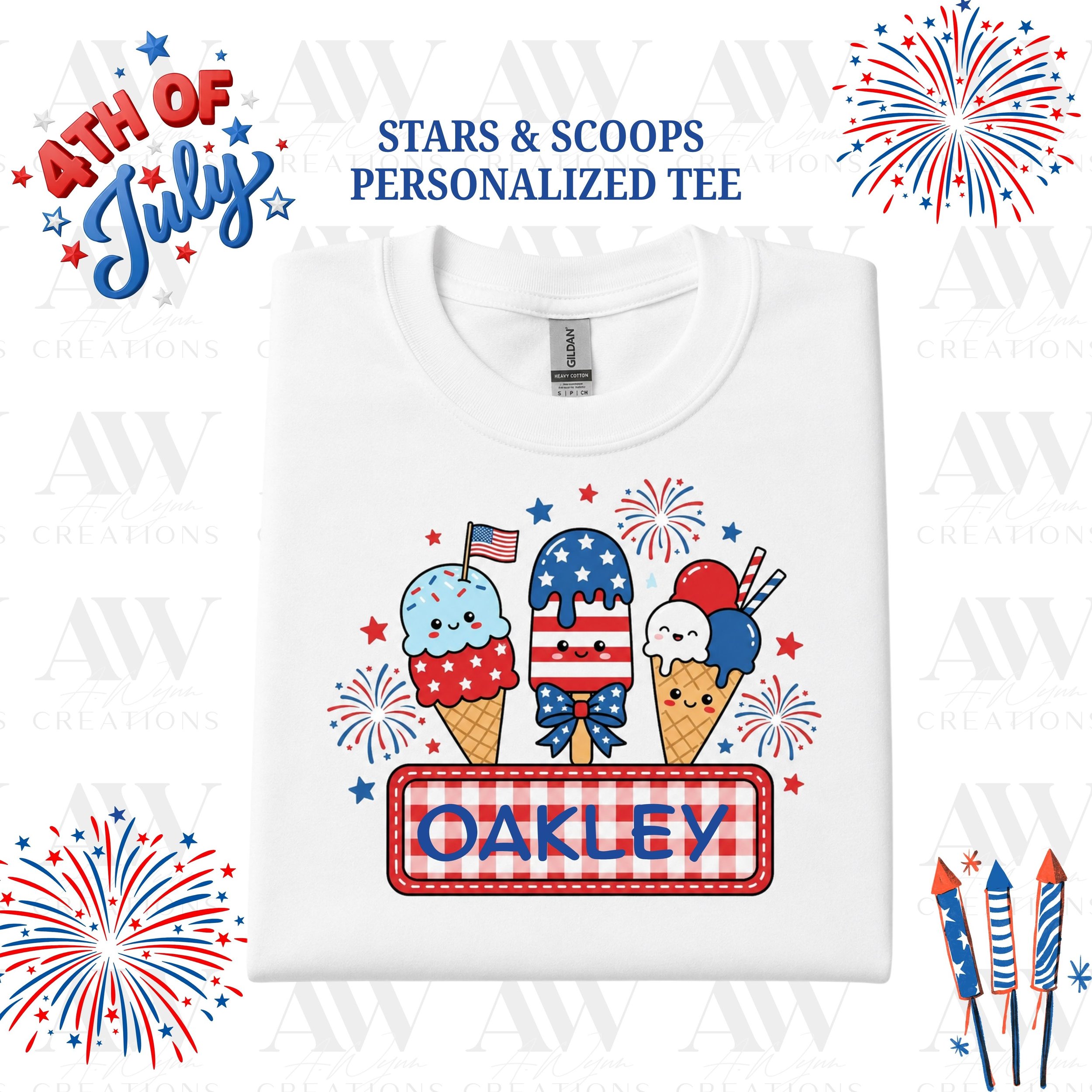 Stars & Scoops Personalized Tee