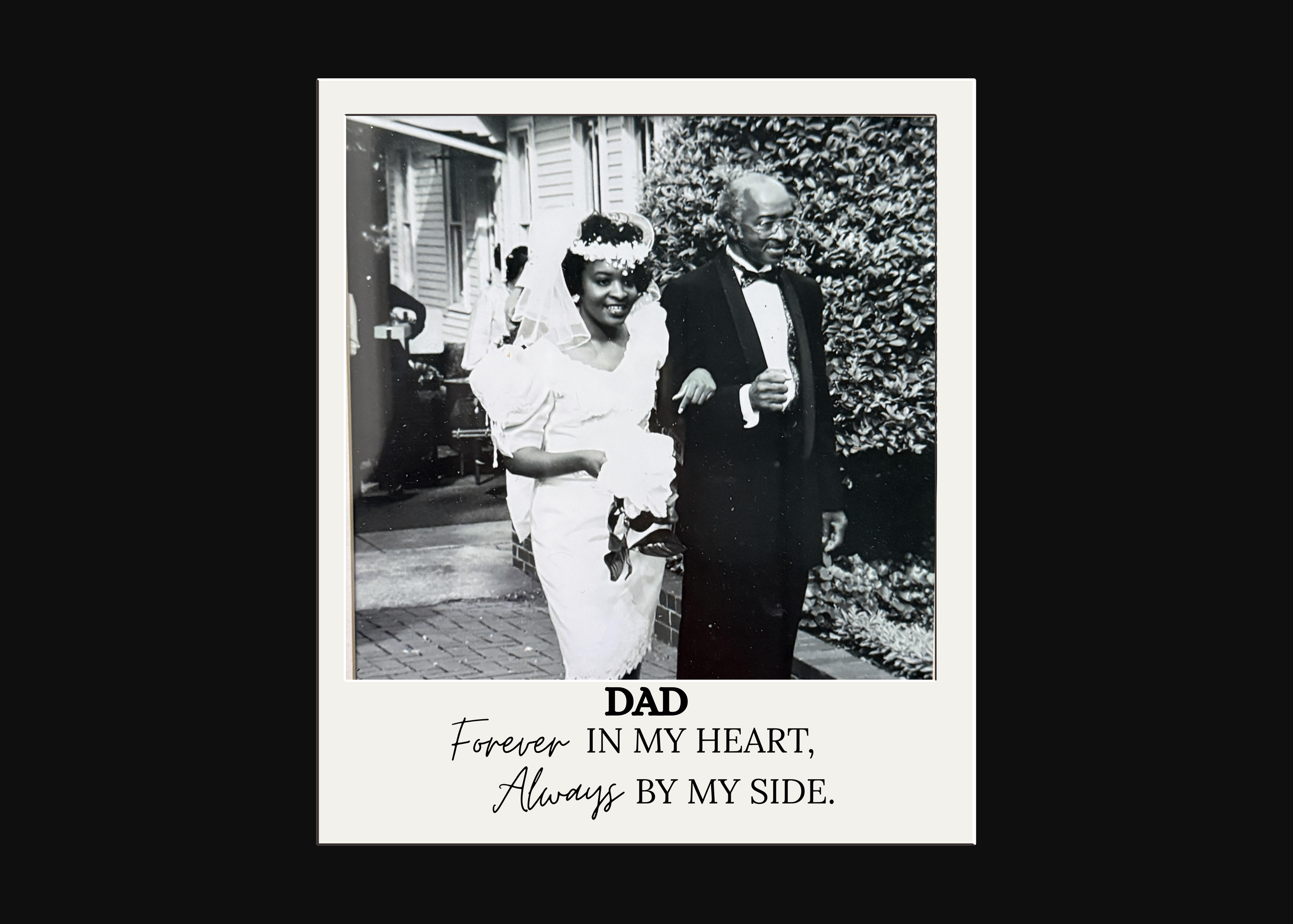 Dad Forever in My Heart Memorial Photo Tee
