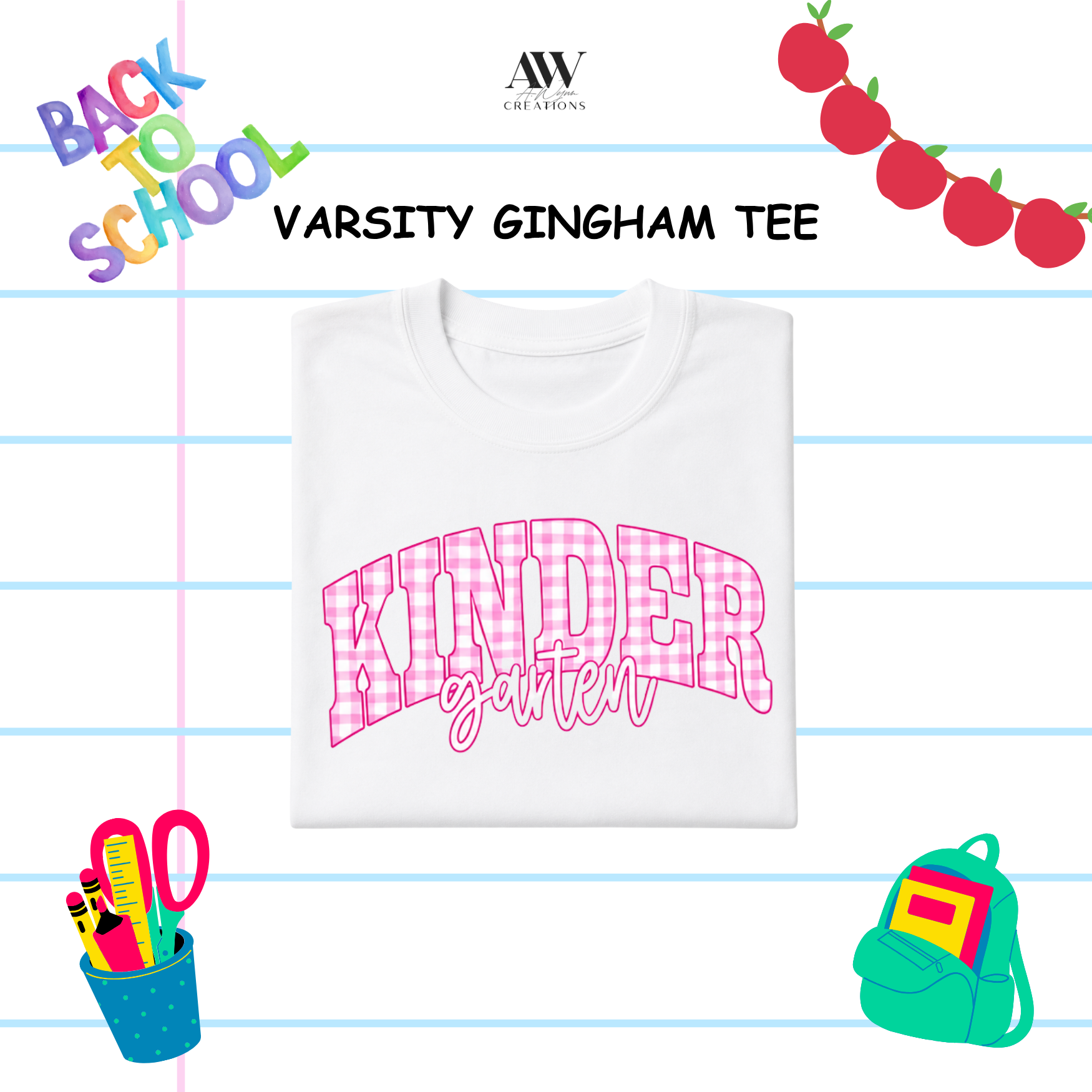 Varsity Gingham Tee