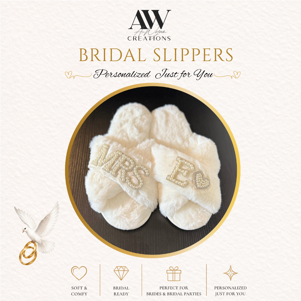 Personalized Bridal Slippers
