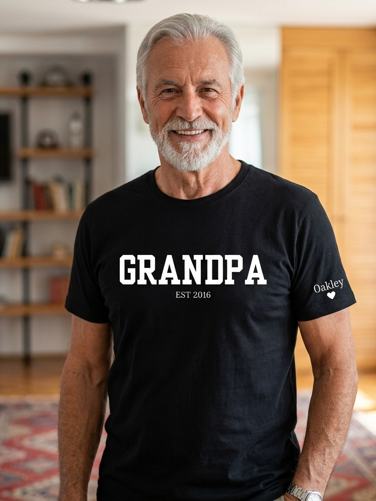 Personalized Grandpa EST. Tee