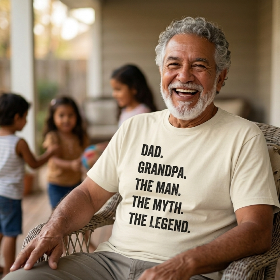 Dad. Grandpa. The Man. The Myth. The Legend. Tee