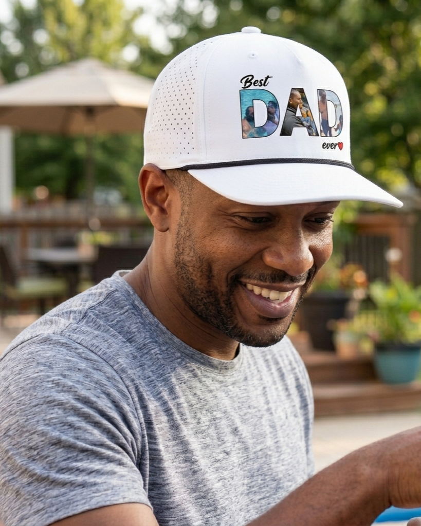 Best Dad Ever Personalized Photo Rope Hat