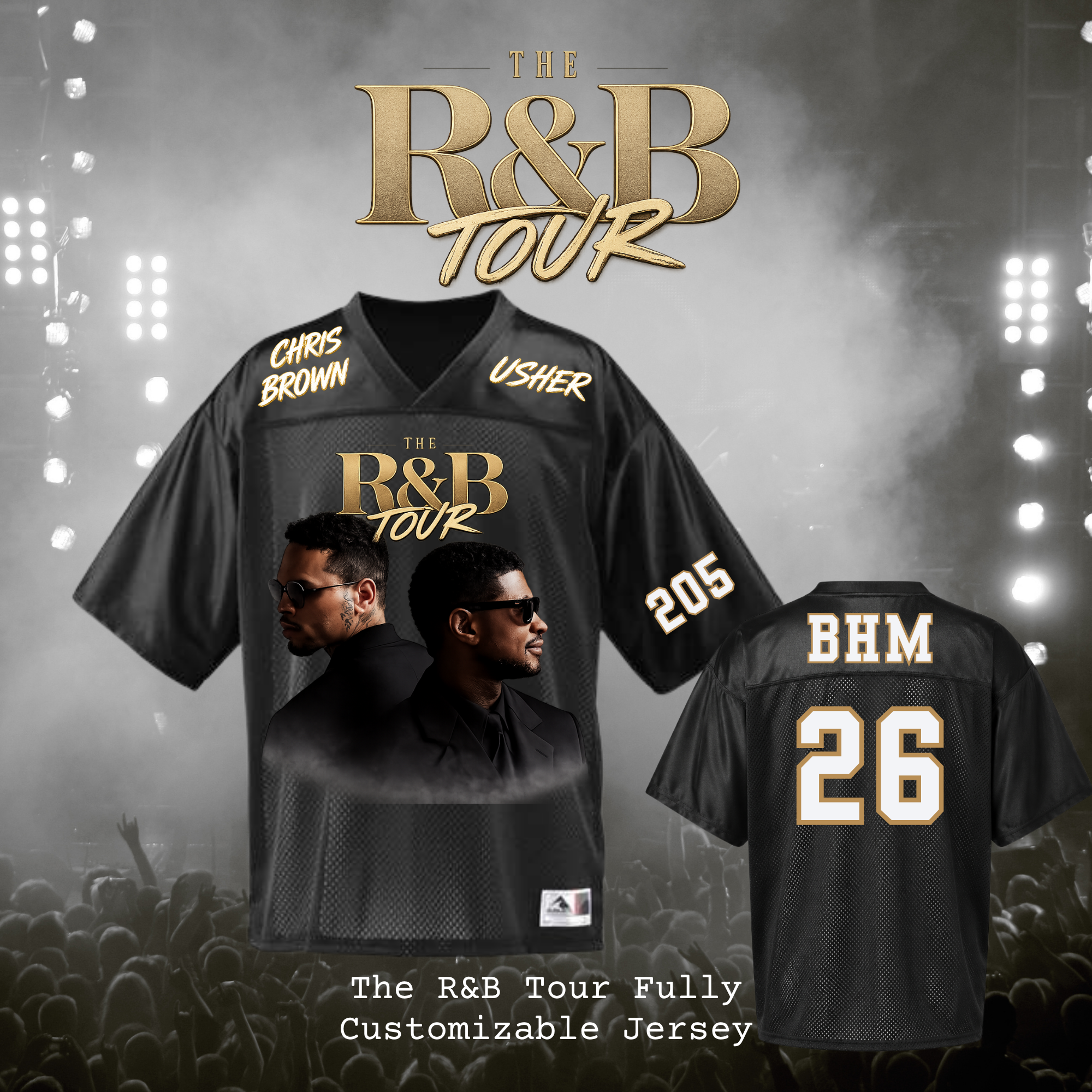 The R&B Tour Fully Customizable Jersey