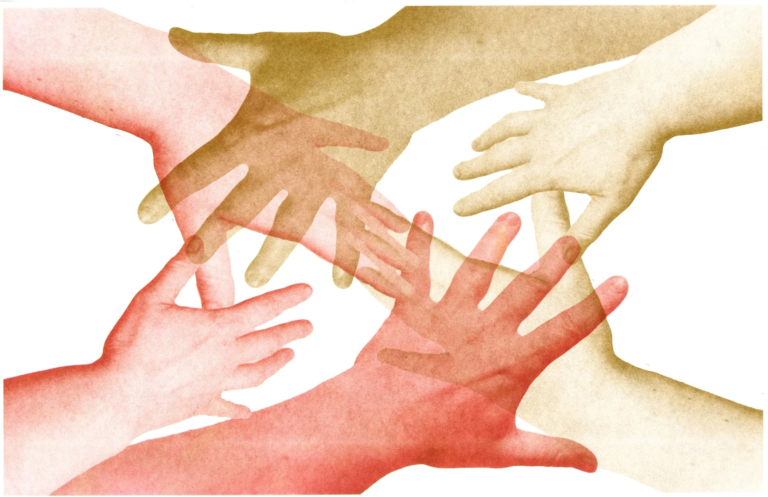 Red and Gold Hands, 2025
Risograph on paper, 11 x 17in