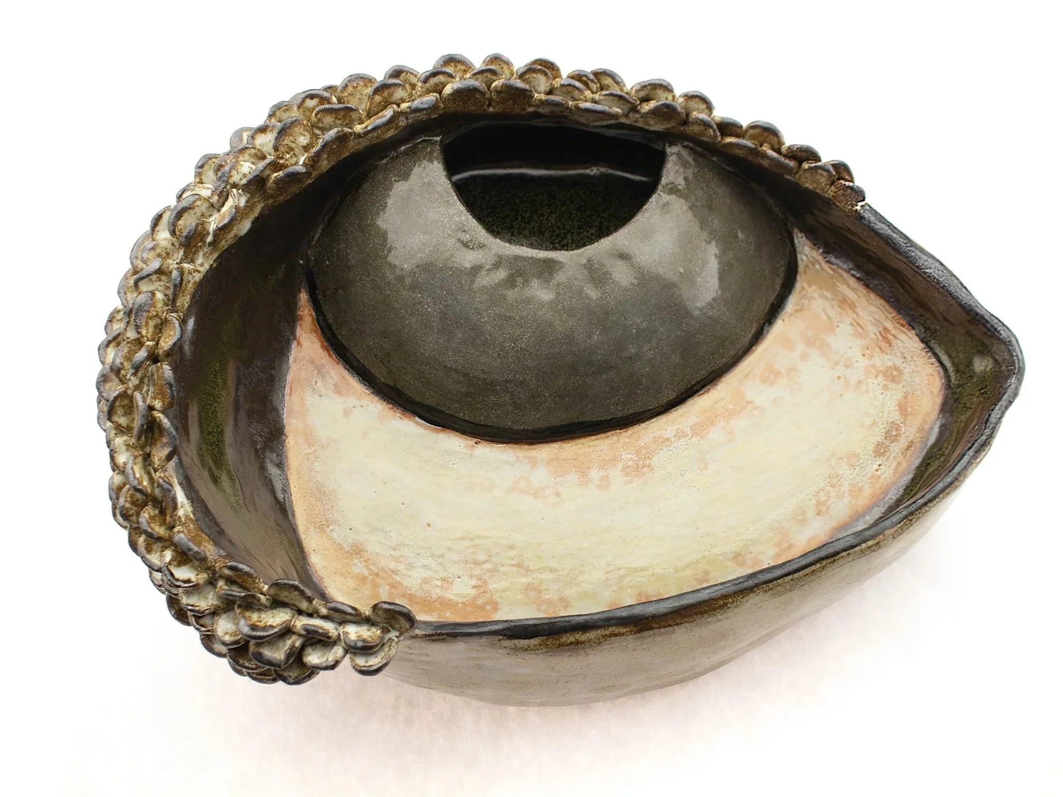 The Eye of March, 2026, Ceramic, 14 x 10 x 4in
