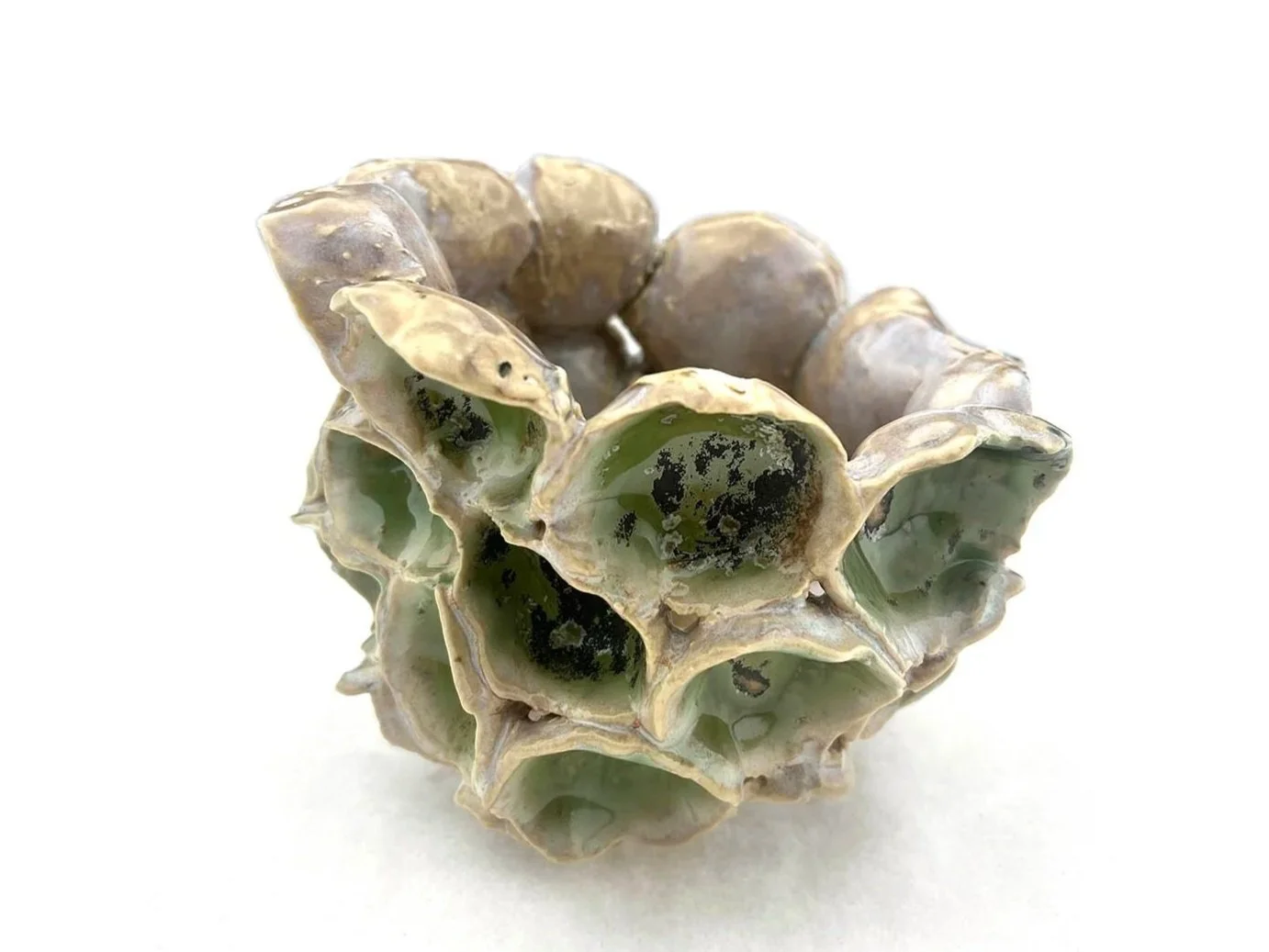 Suit of Cups (Inverted), 2026, Ceramic, 7 x 7 x 7in