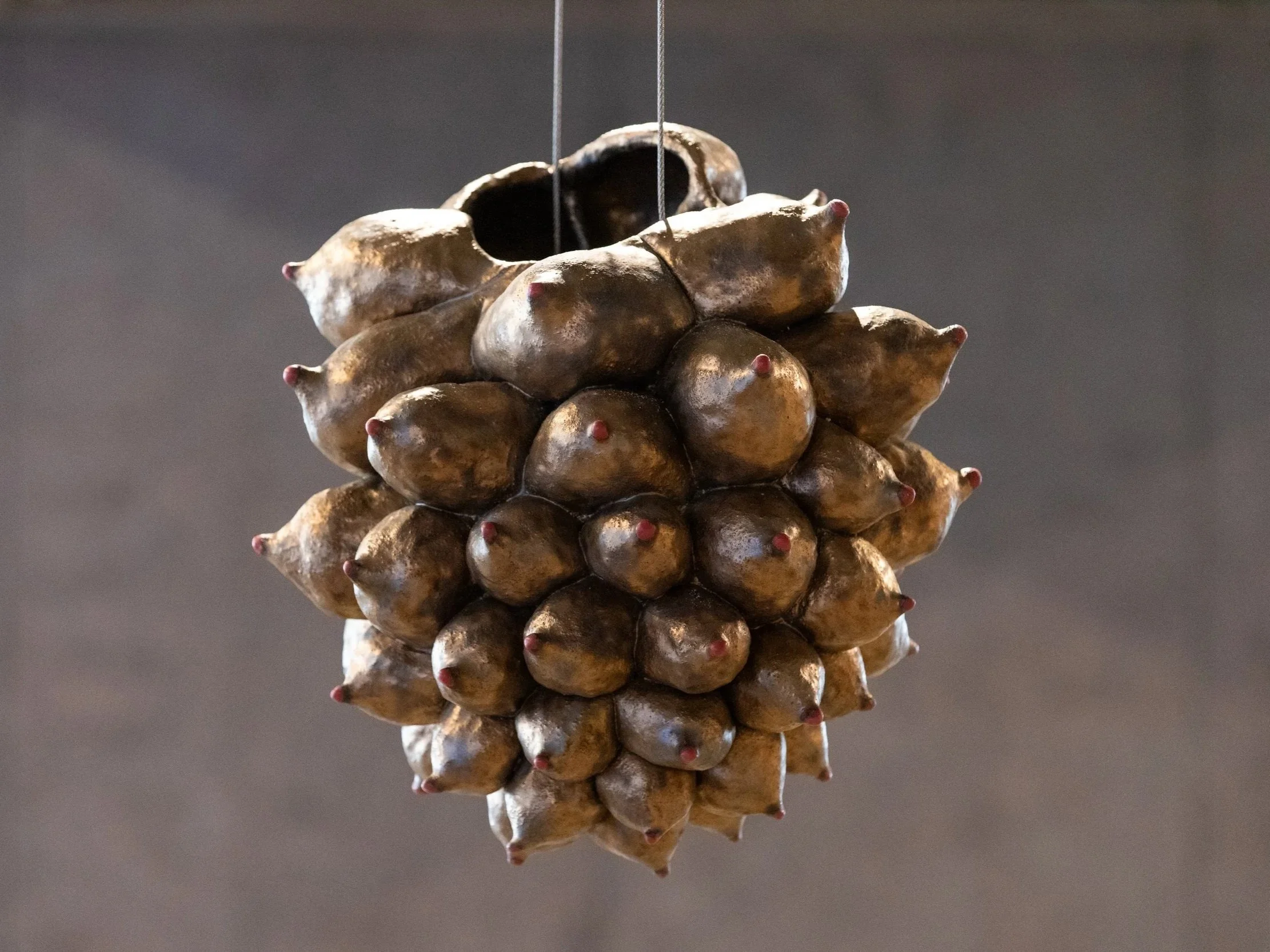 Seed, 2025,
Ceramic,
20 x 20 x 14in,

Installation at ICA SF
