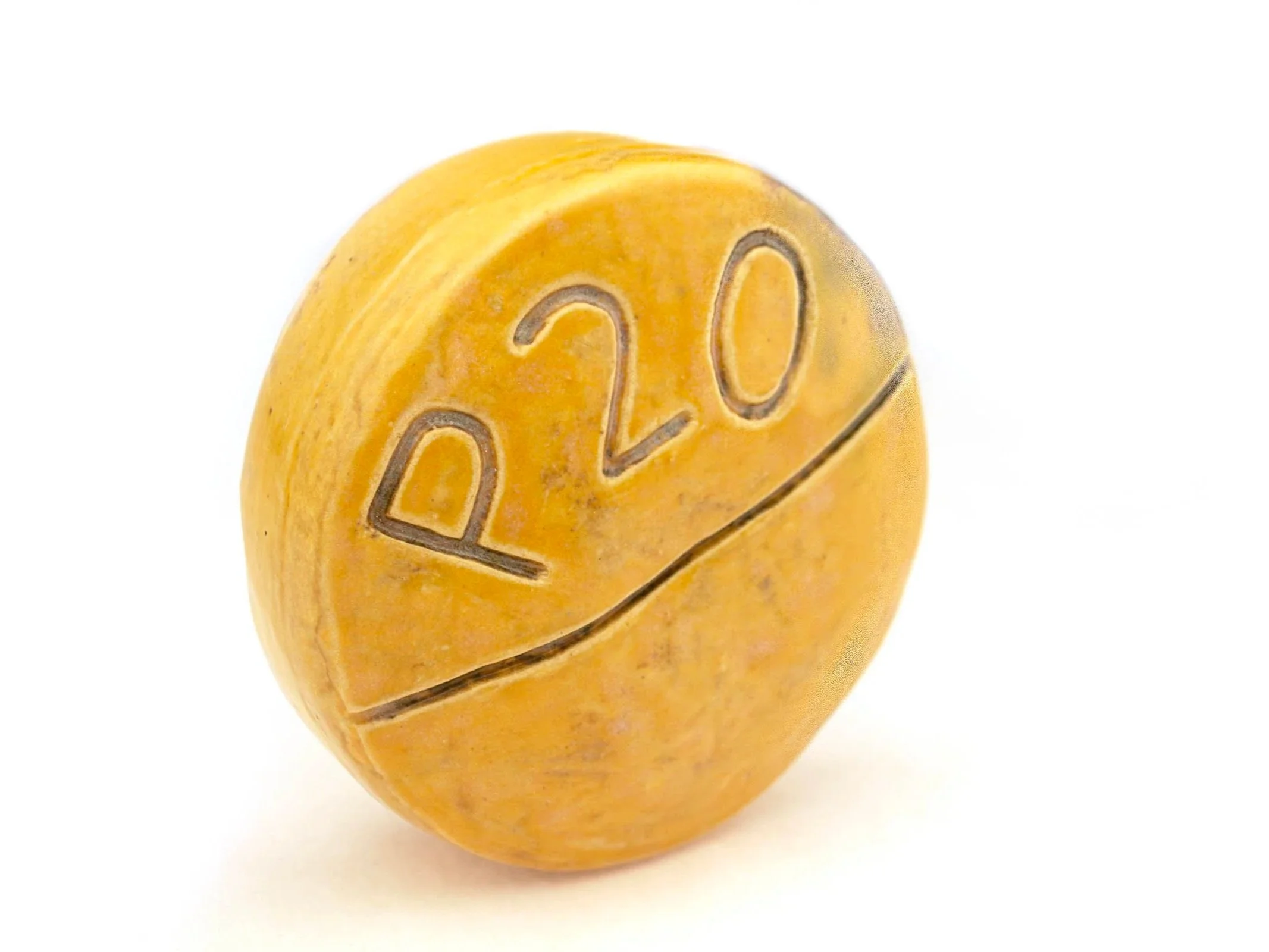 Capp St. Yellow, 2025, Ceramic, 6 x 6 x 2.5"