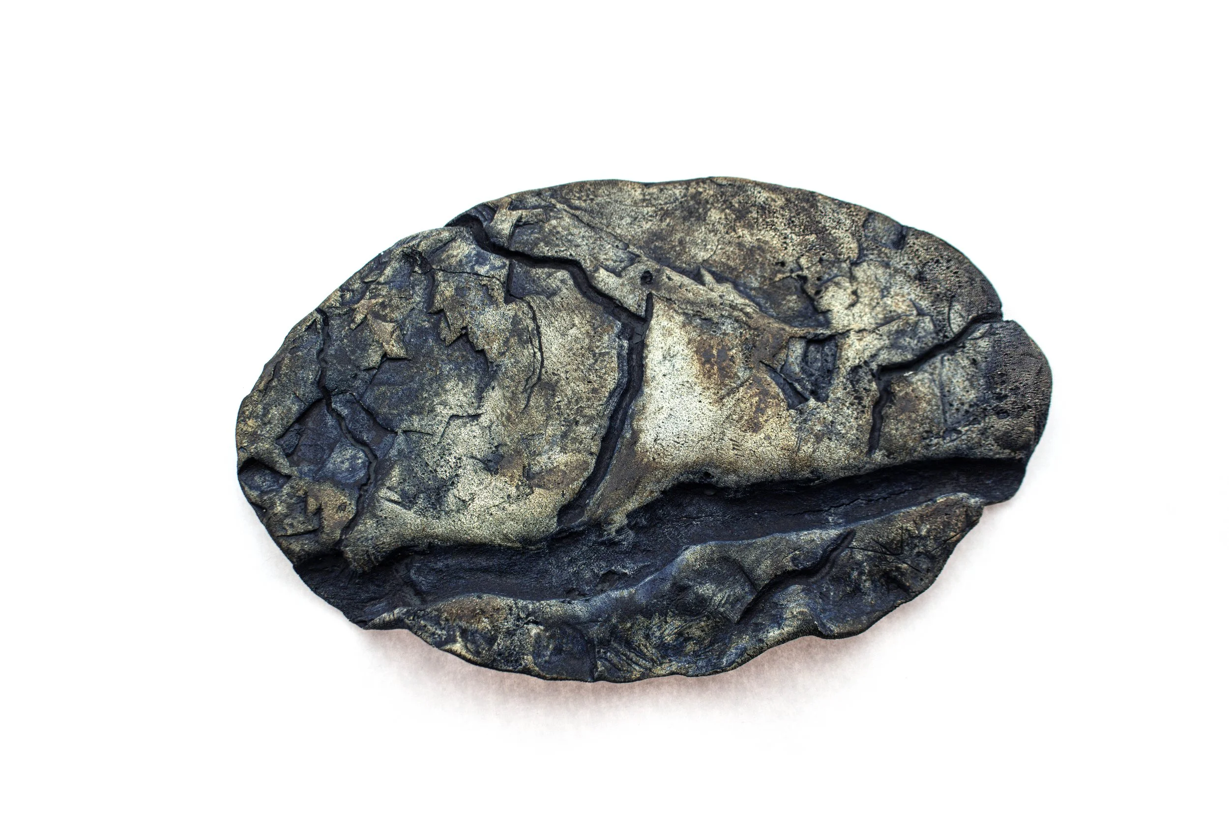 Skin Impressions: Fossil Rock and Roots, 2026, Ceramic, 12 x 10in