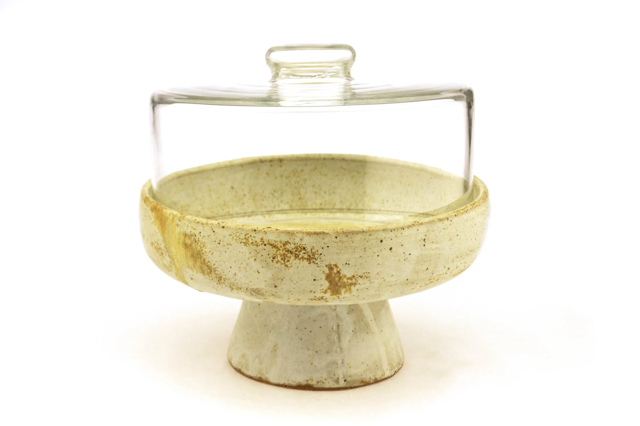 Cake Pedestal (with lid), 2024, Stoneware 