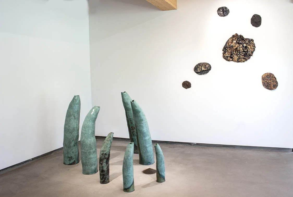 Hold Me, Hear Me, Skin Impressions, Installation at the Wattis Gallery, SF, 2026, Ceramic