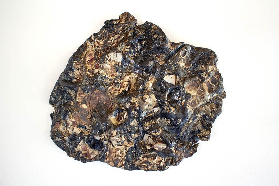 Skin Impressions, 2026, 
Ceramic, captured rock from ancient seabed