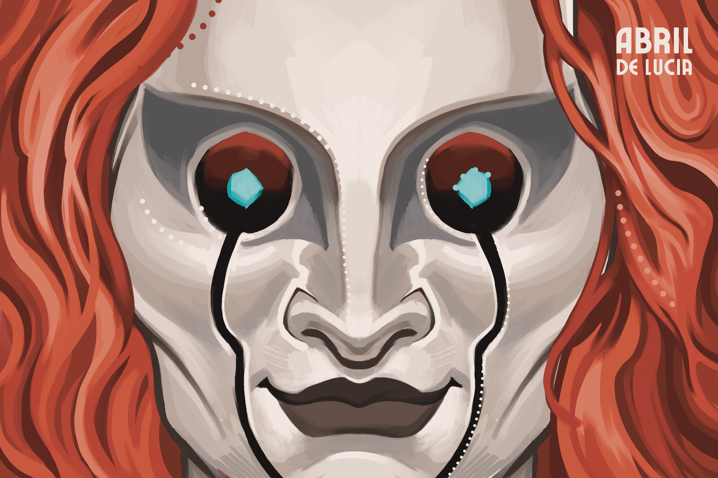 Behind the Mask - Mini Art Print