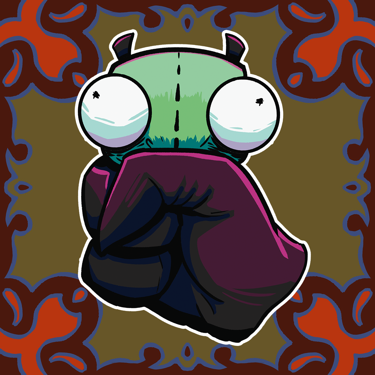 SQEEZE - Invader Zim Vinyl Sticker