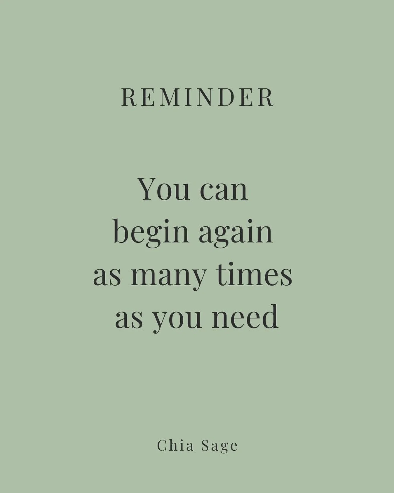 Some days we need the reminder that starting over isn&rsquo;t failure &mdash; it&rsquo;s strength.
Whether it&rsquo;s your health, your habits, your mindset, or simply your morning&hellip; you can begin again as many times as you need.
Grace &gt; per