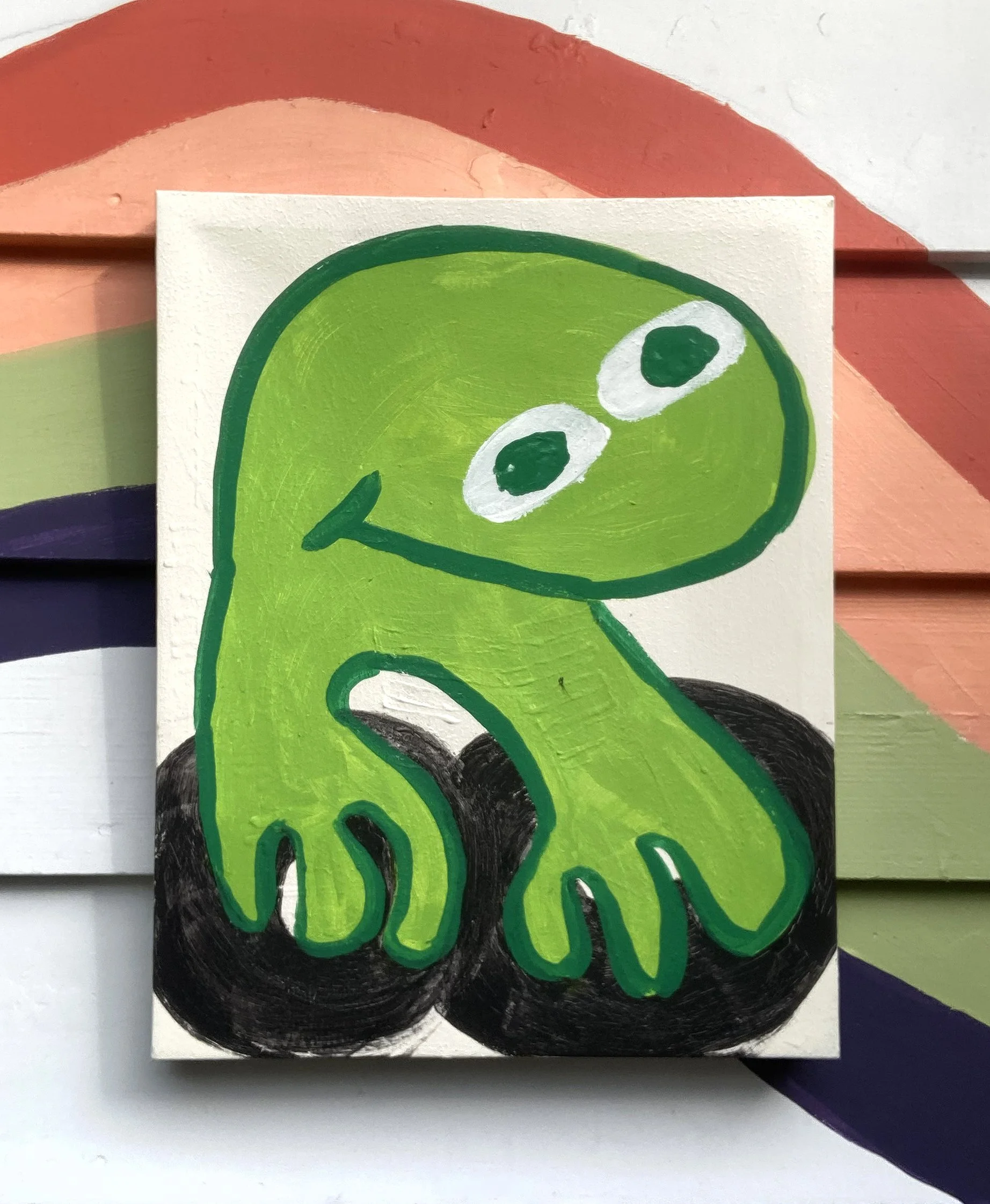 DJ - Acrylic on canvas, 16" x 20"