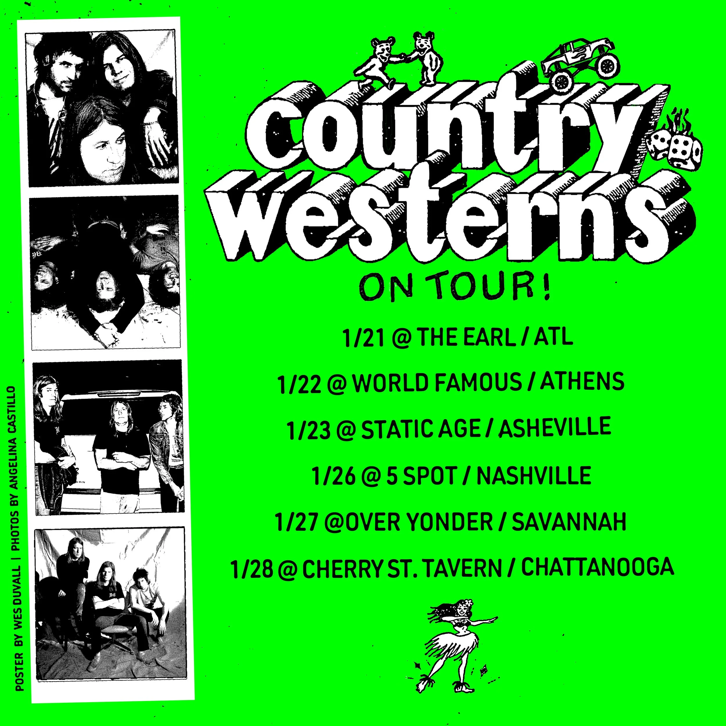 COUNTRY WESTERNS - Tour Flyer