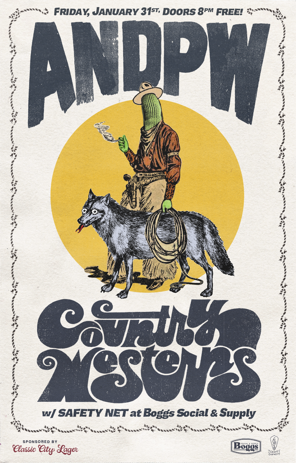 All Night Drug Prowling Wolves and Country Westerns @Boggs