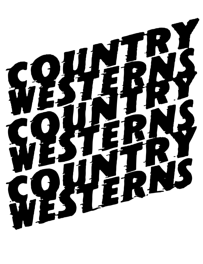COUNTRY WESTERNS - Custom typography