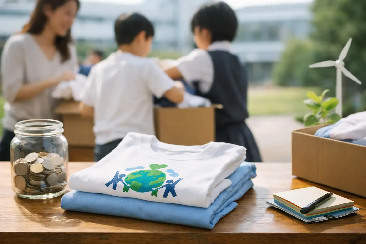 学校 Tシャツ チャリティ企画を、未来につなげる実践設計