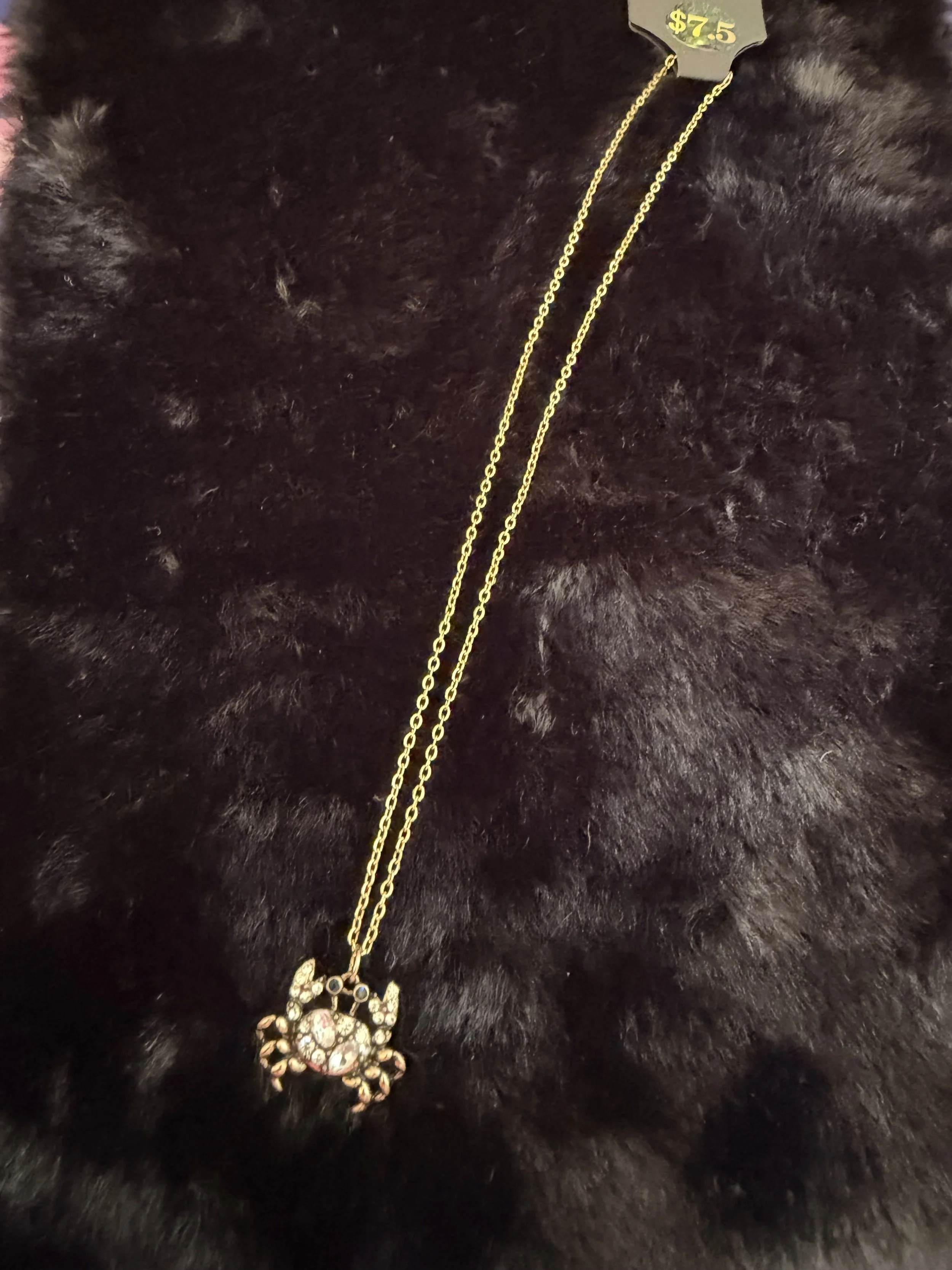 Crab Pendant Necklace