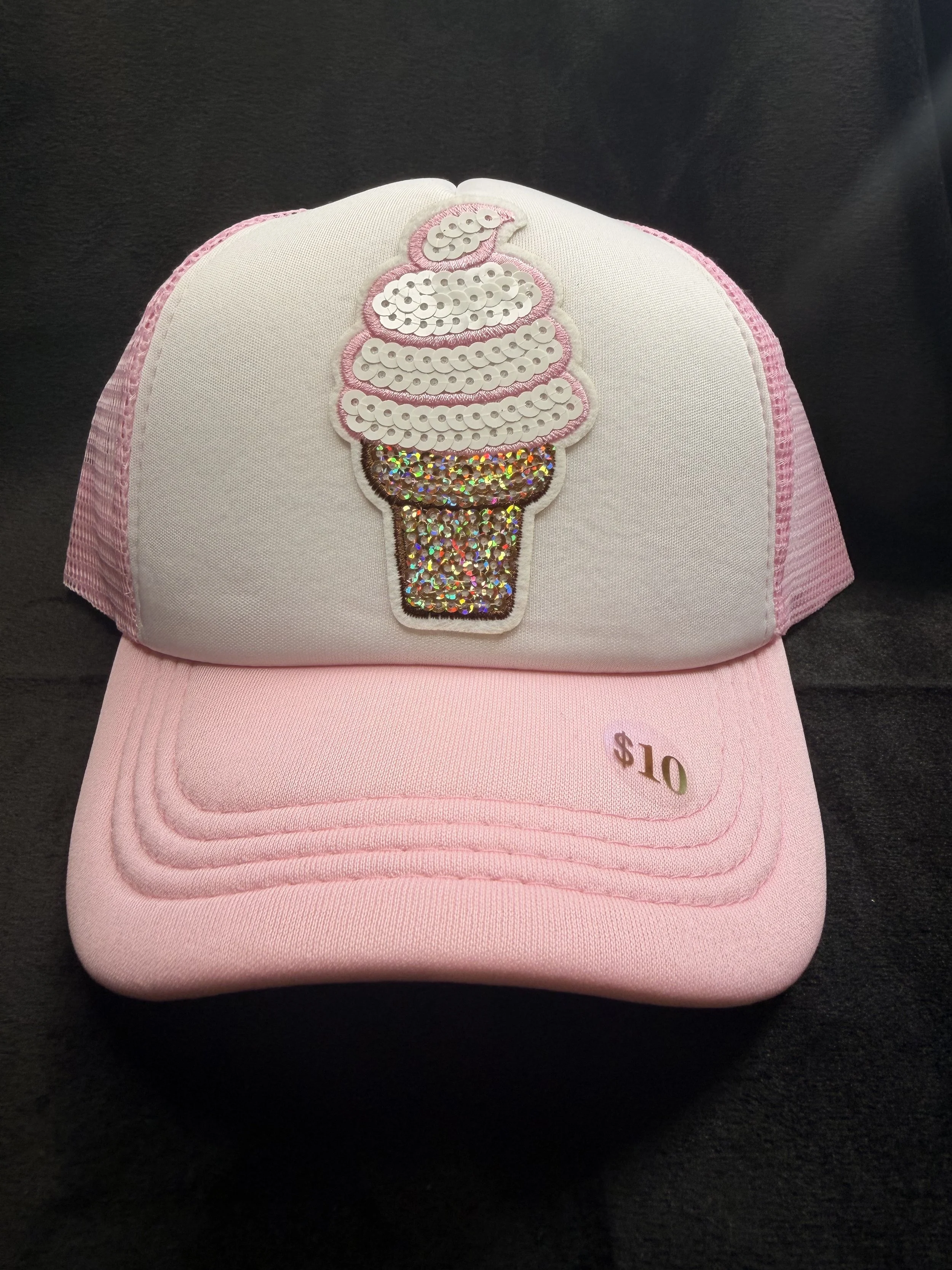 Youth Pink Ice Cream Cone Hat