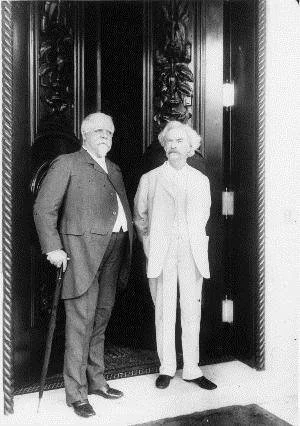Governor Edwin Warfield and Mark Twain