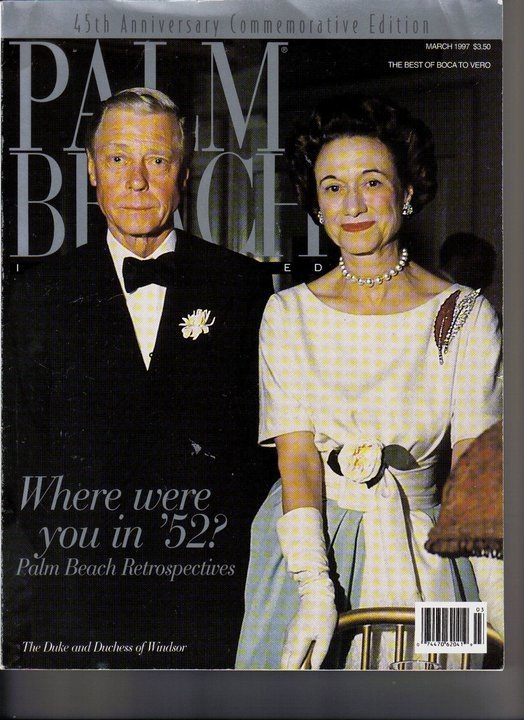 Wallis Warfield, Duchess of Windsor, and the Duke of Windsor in Palm Beach, from Palm Beach magazine