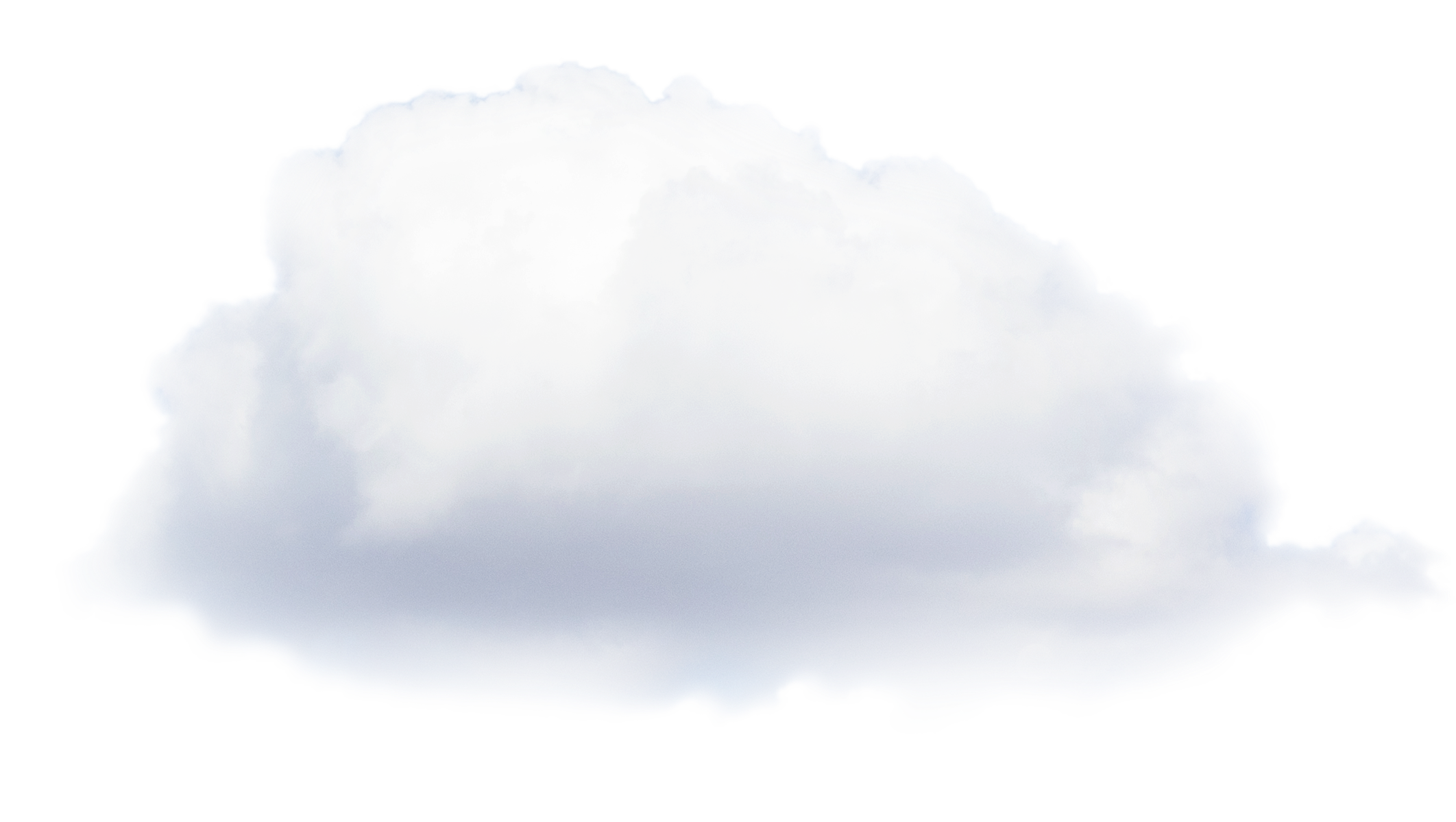 A large, fluffy white cloud against a black background.