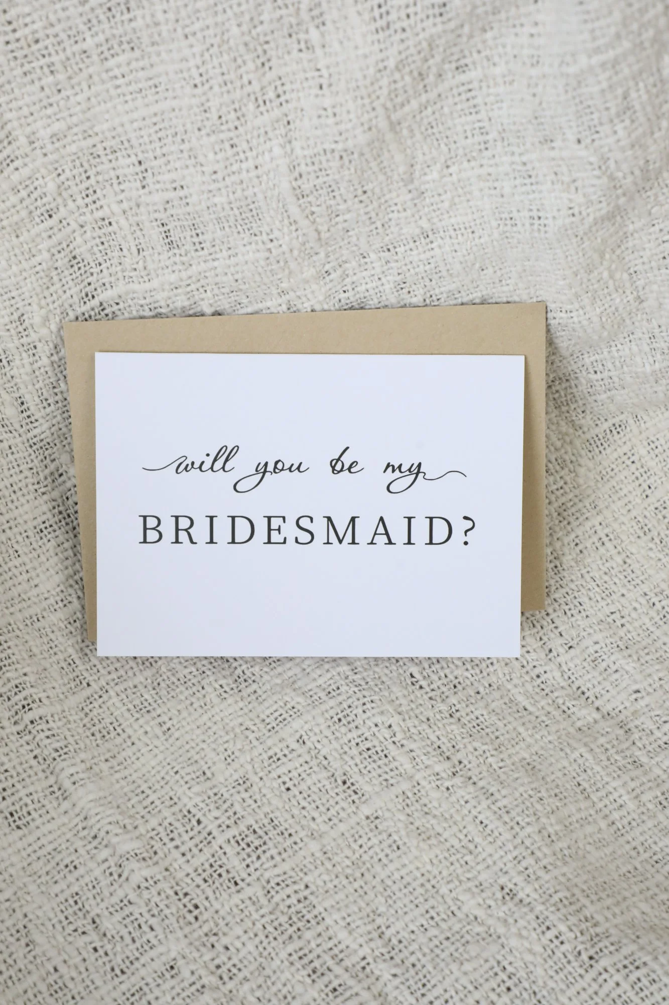 "Will You Be My Bridesmaid" Card