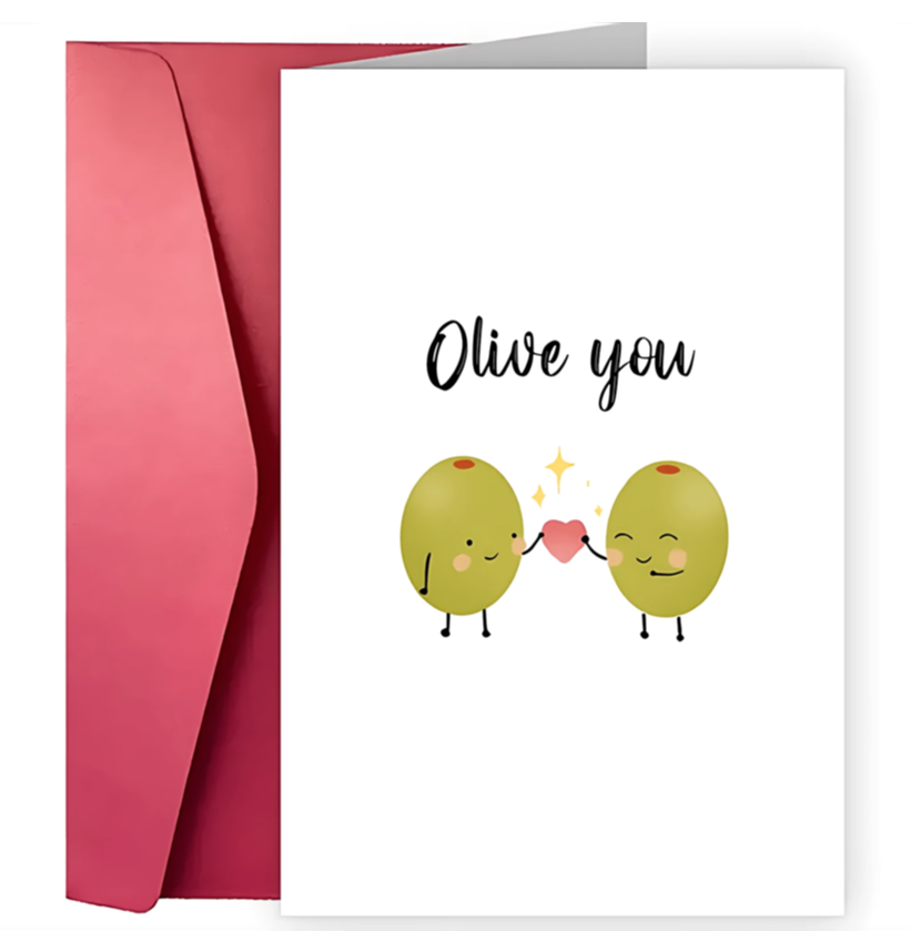 Olive You Card