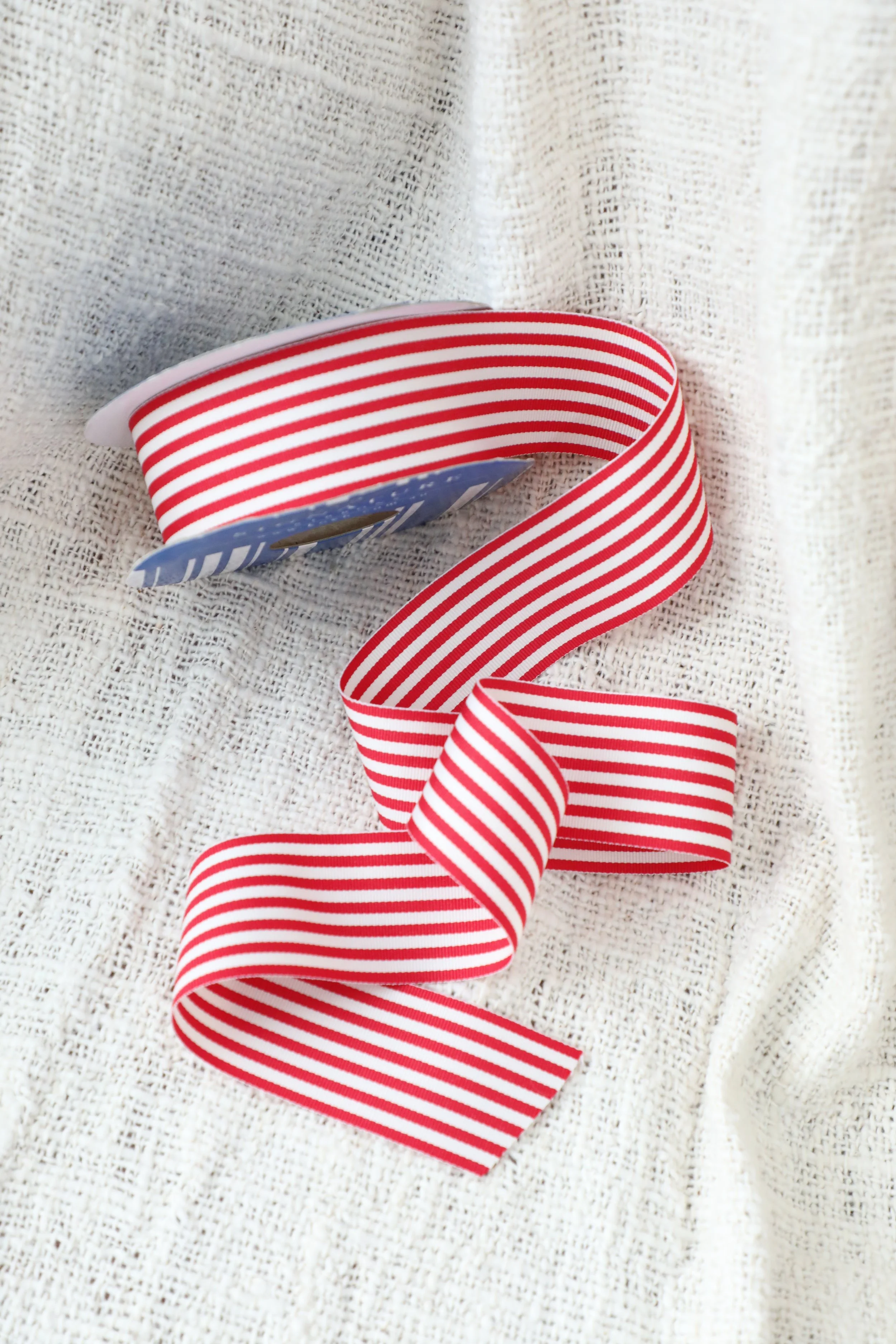 Ribbon - Red & White Stripe