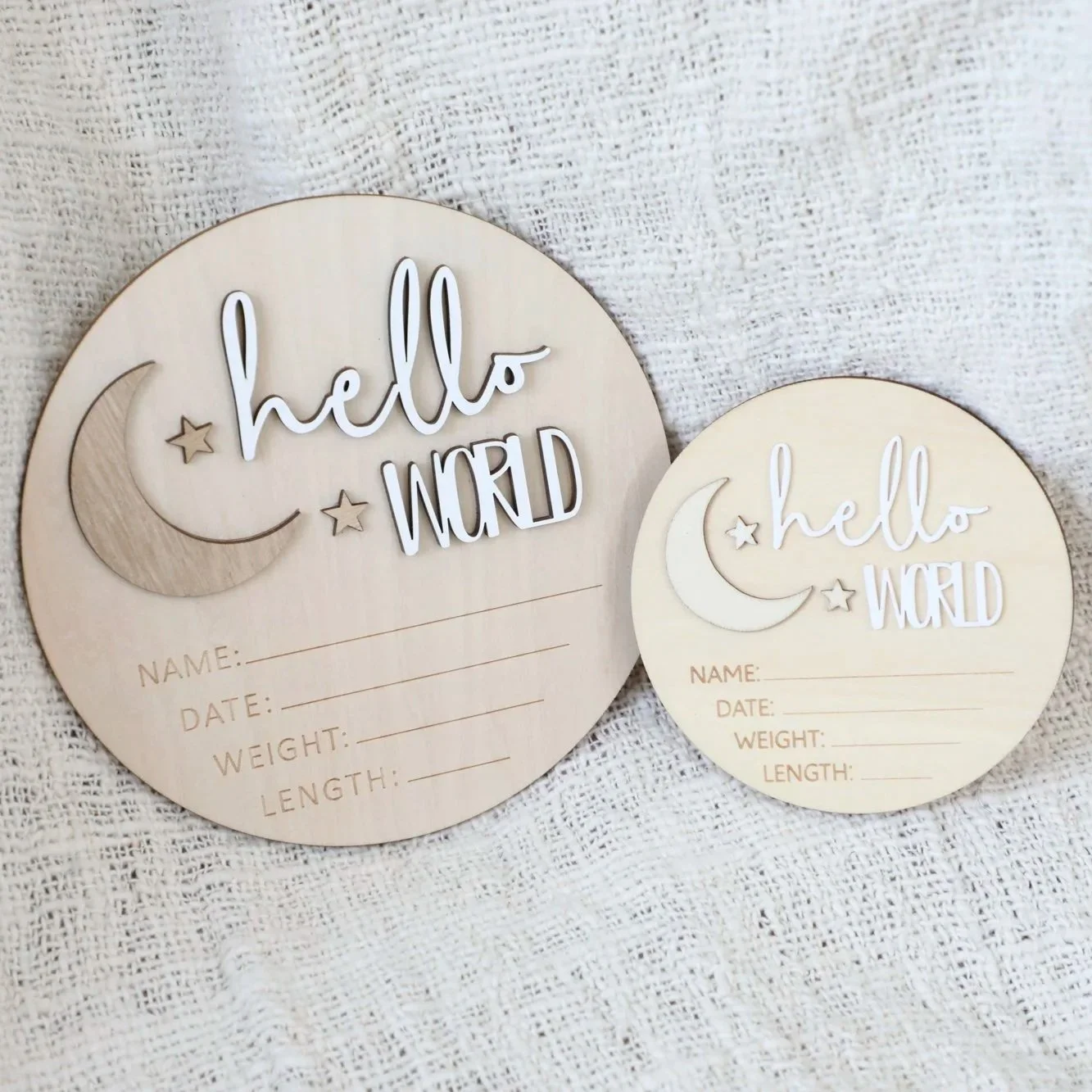 Hello World - Wooden Plaque