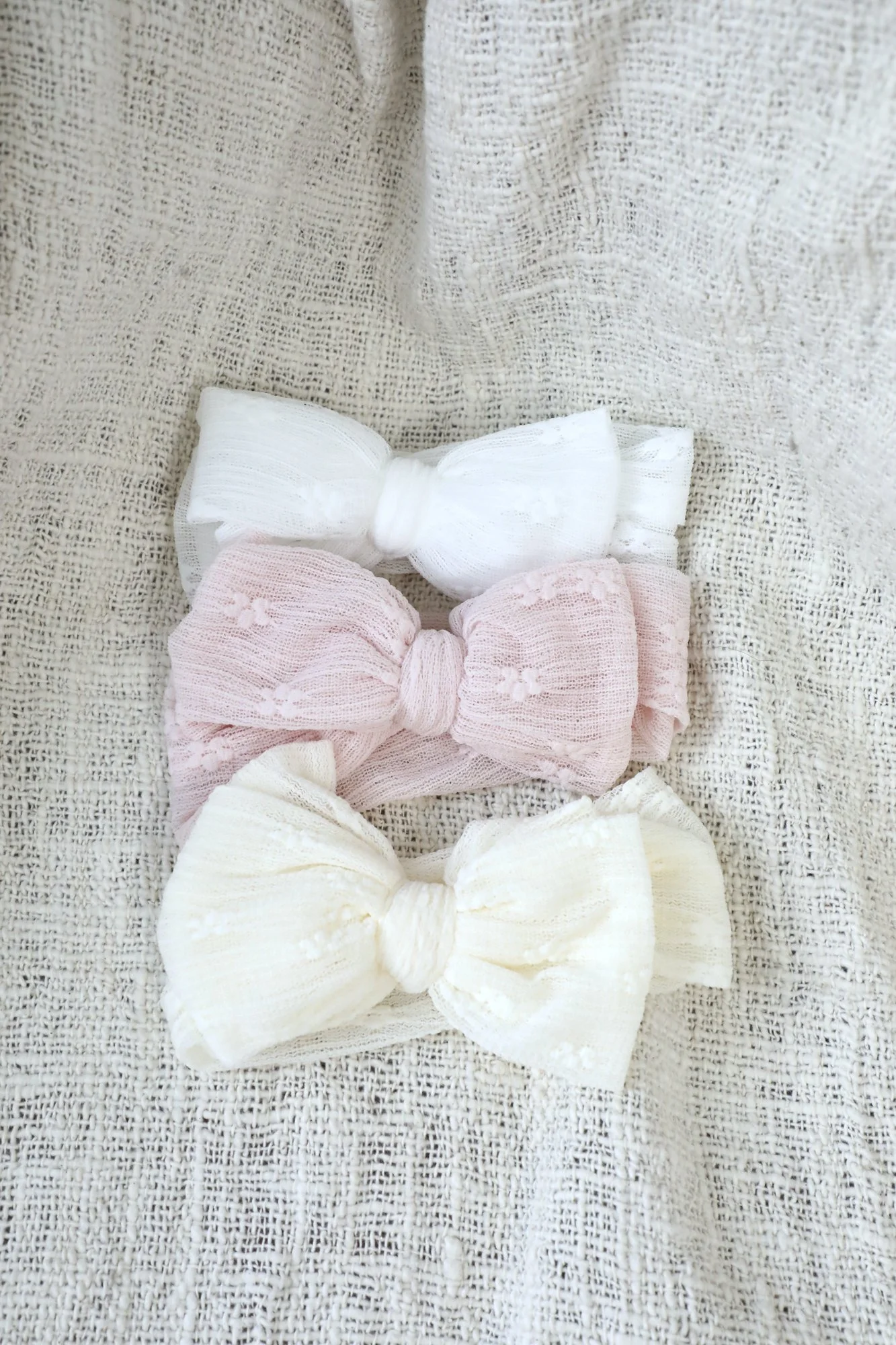 Pure Petal Collection - Lace Baby Head Bands (3 pack)