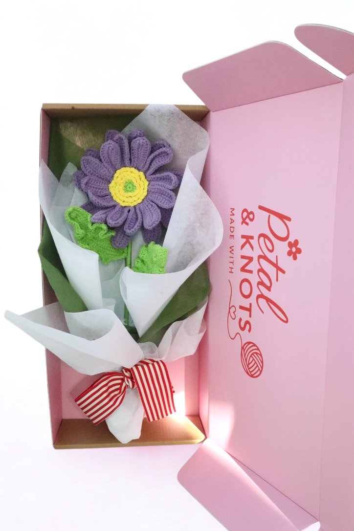 Single Purple African Flower