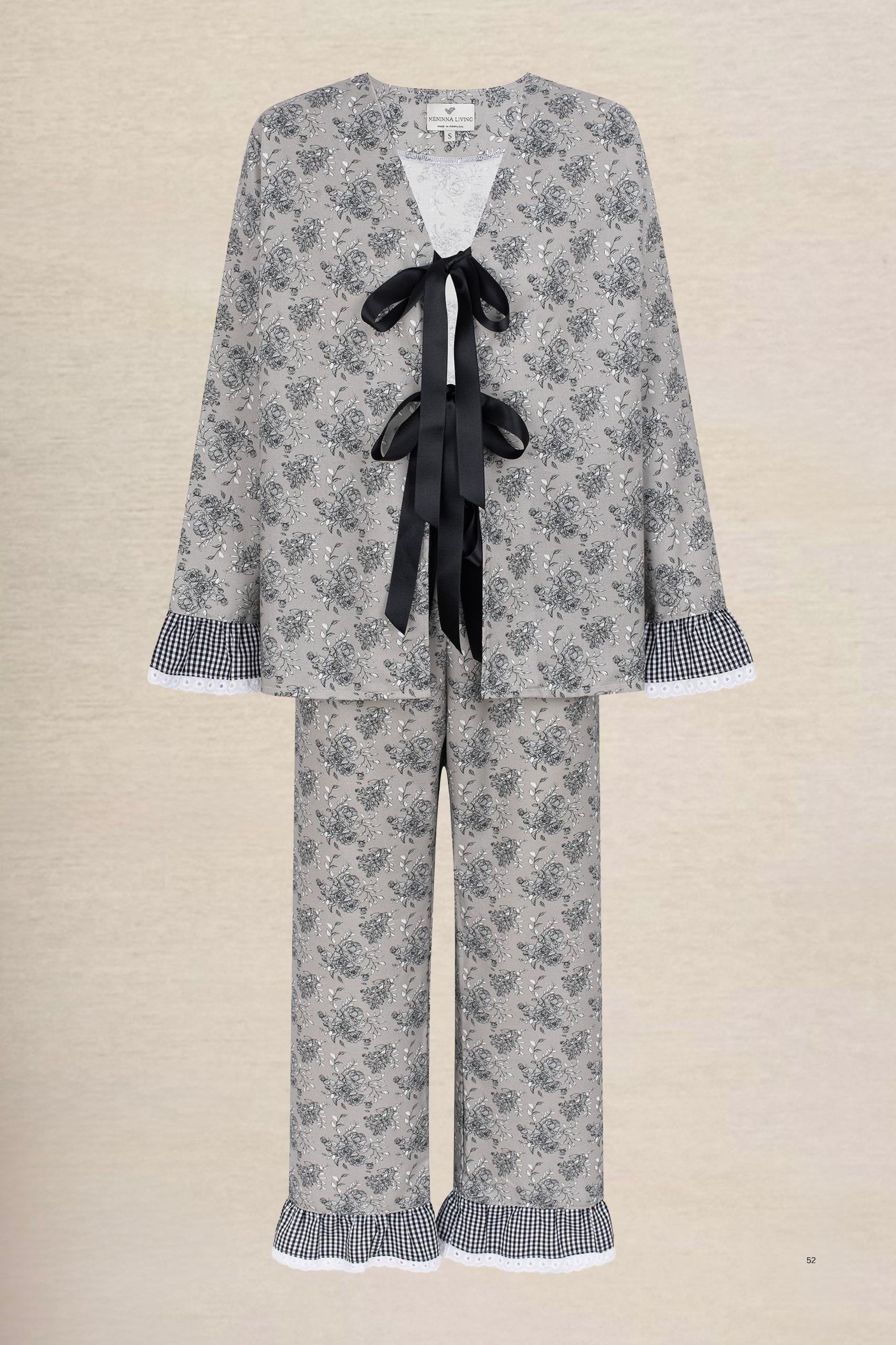 Luzia Long Pyjama Set Grey