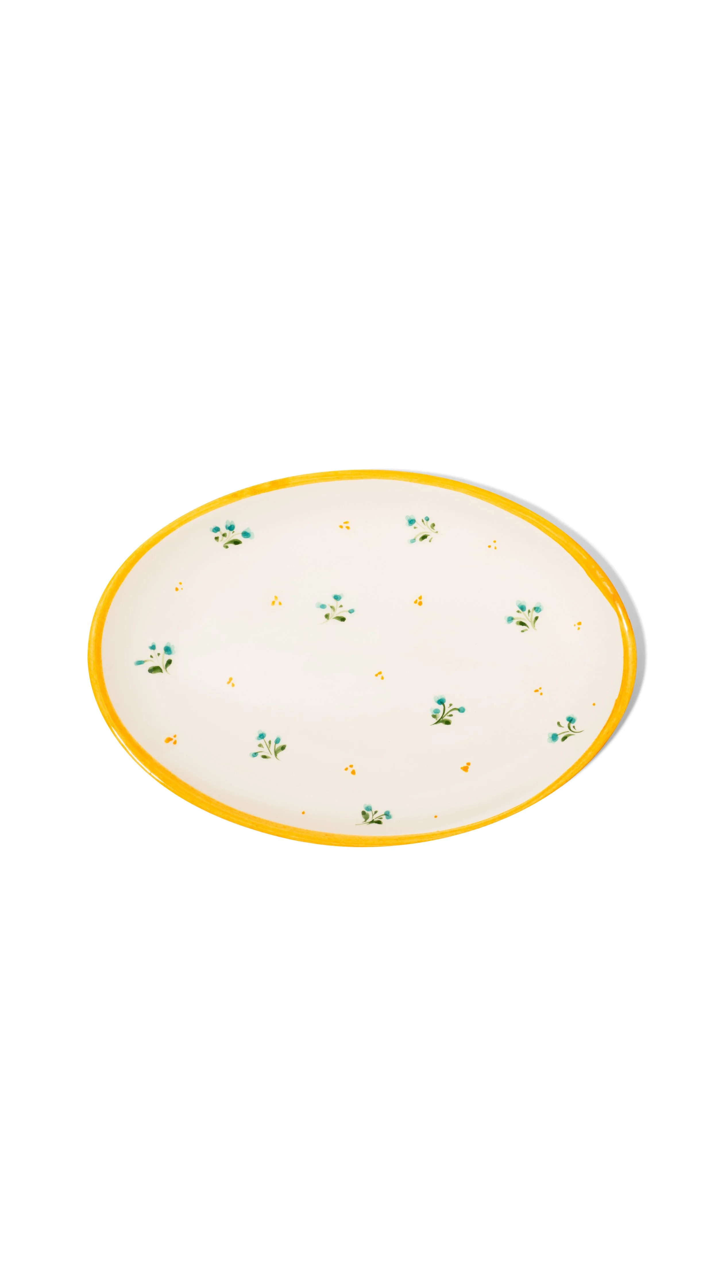 Florinda Ceramic Aperitif Oval Plate - 22cm