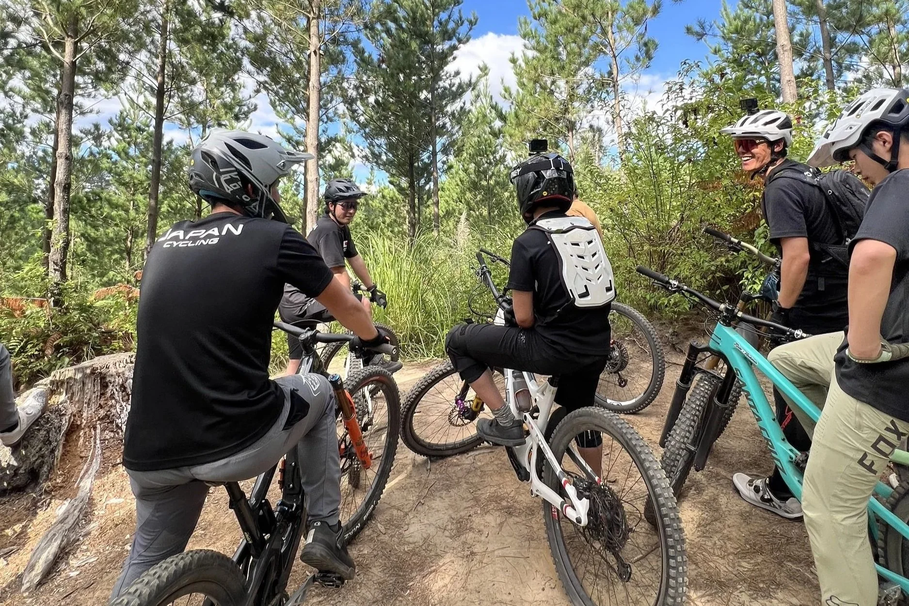 Japan Cycling team in Rotorua, New Zealand with Brook Macdonald.