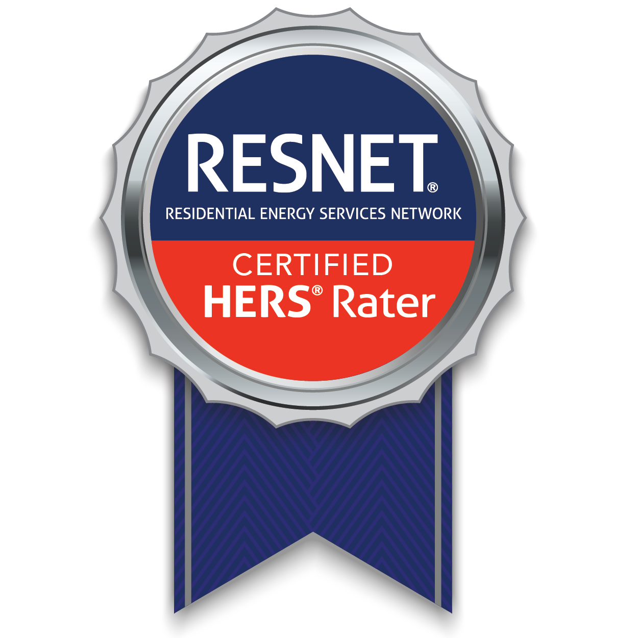 RESNET certified HERS rater badge