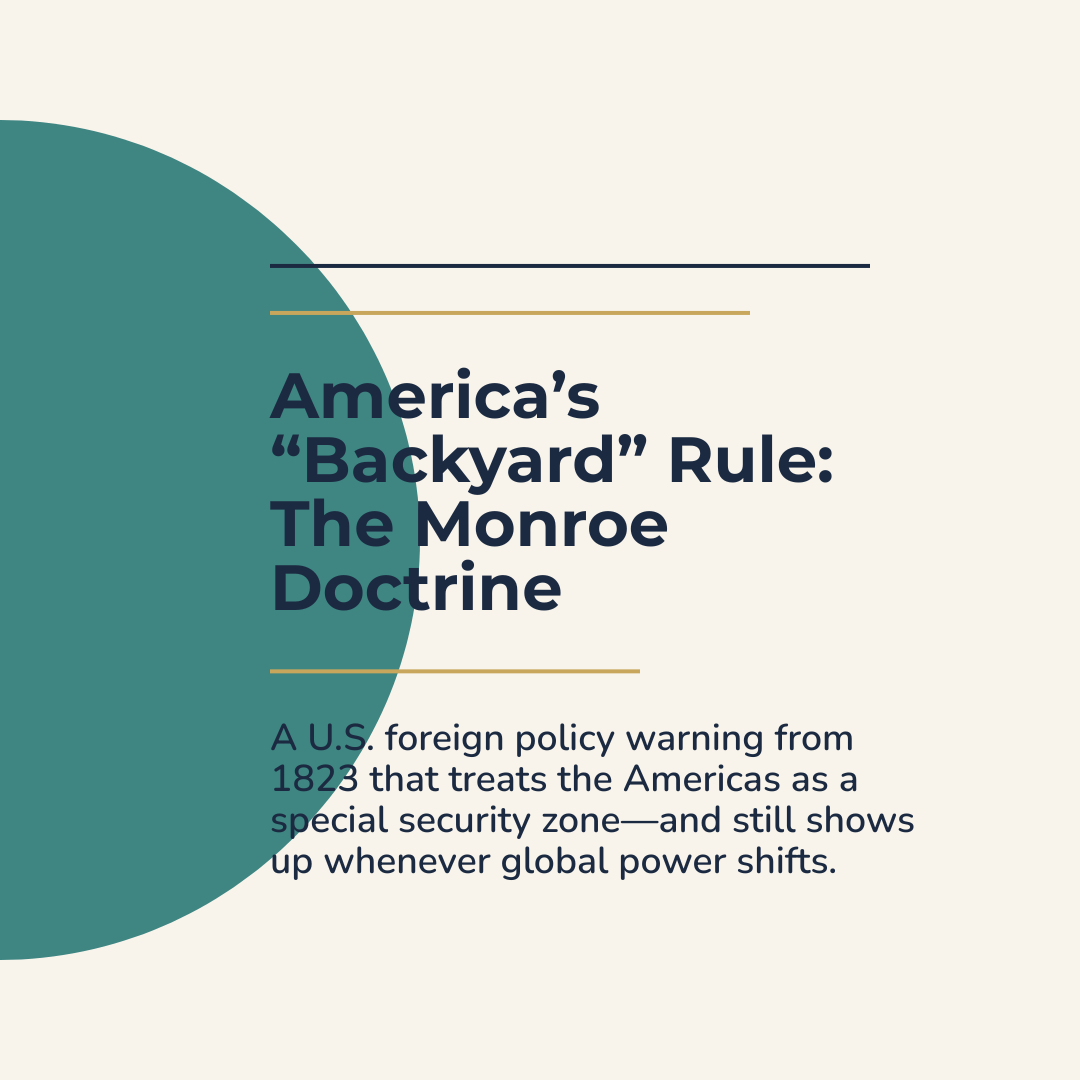 America’s “Backyard” Rule: The Monroe Doctrine