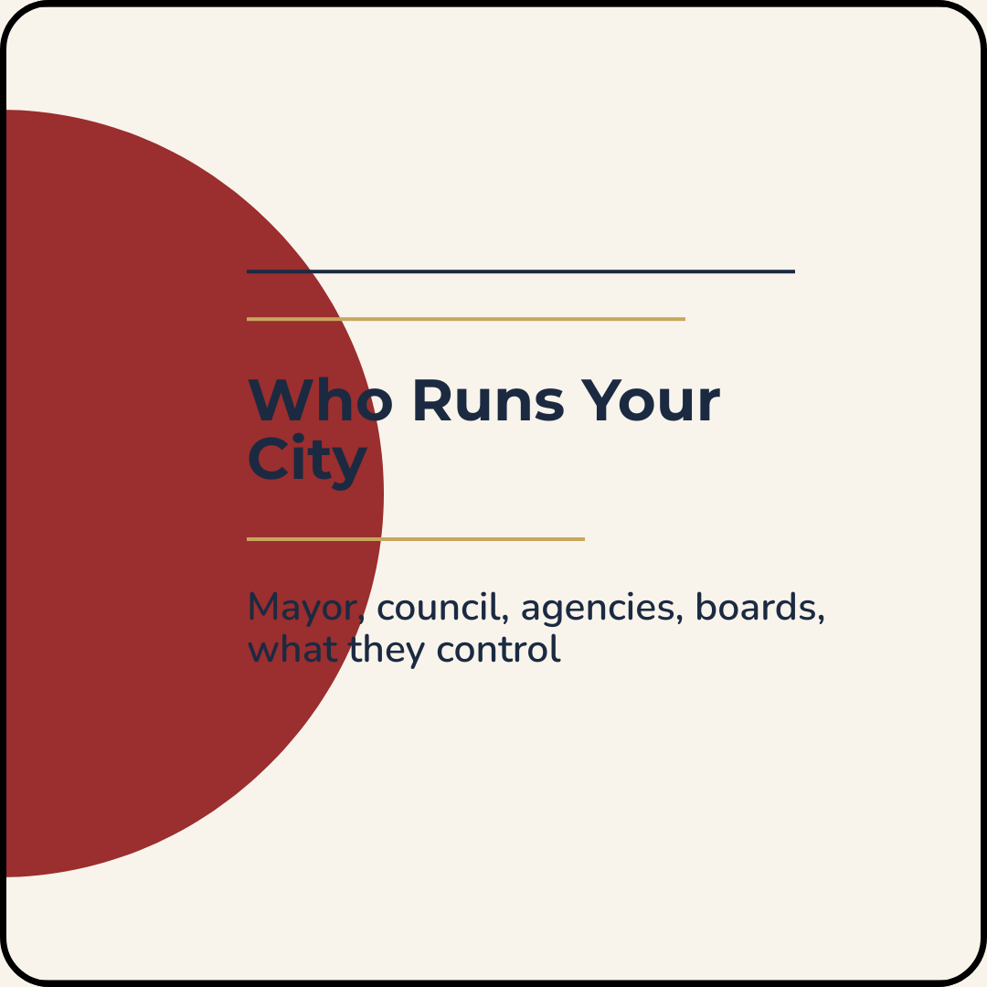 Who Runs Your City