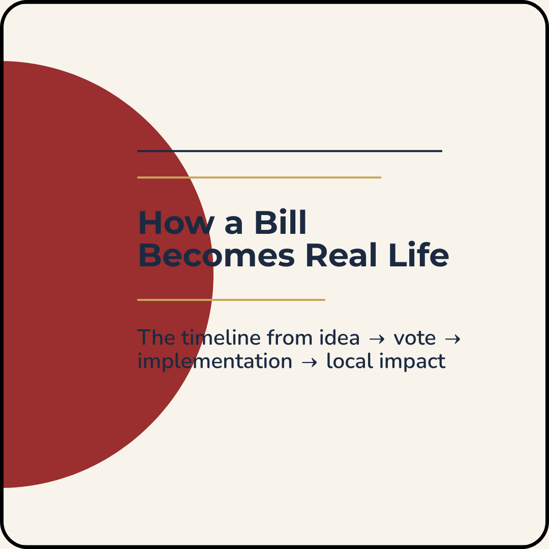 How a Bill Becomes Real Life
