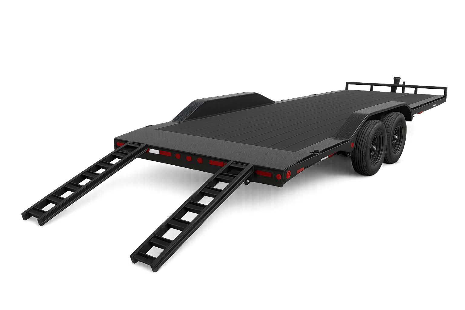 PJ B5 Car Hauler 20' x 8.5' 12k GVWR 2 ft Dovetail Slide In Ramps Drive Over Fenders