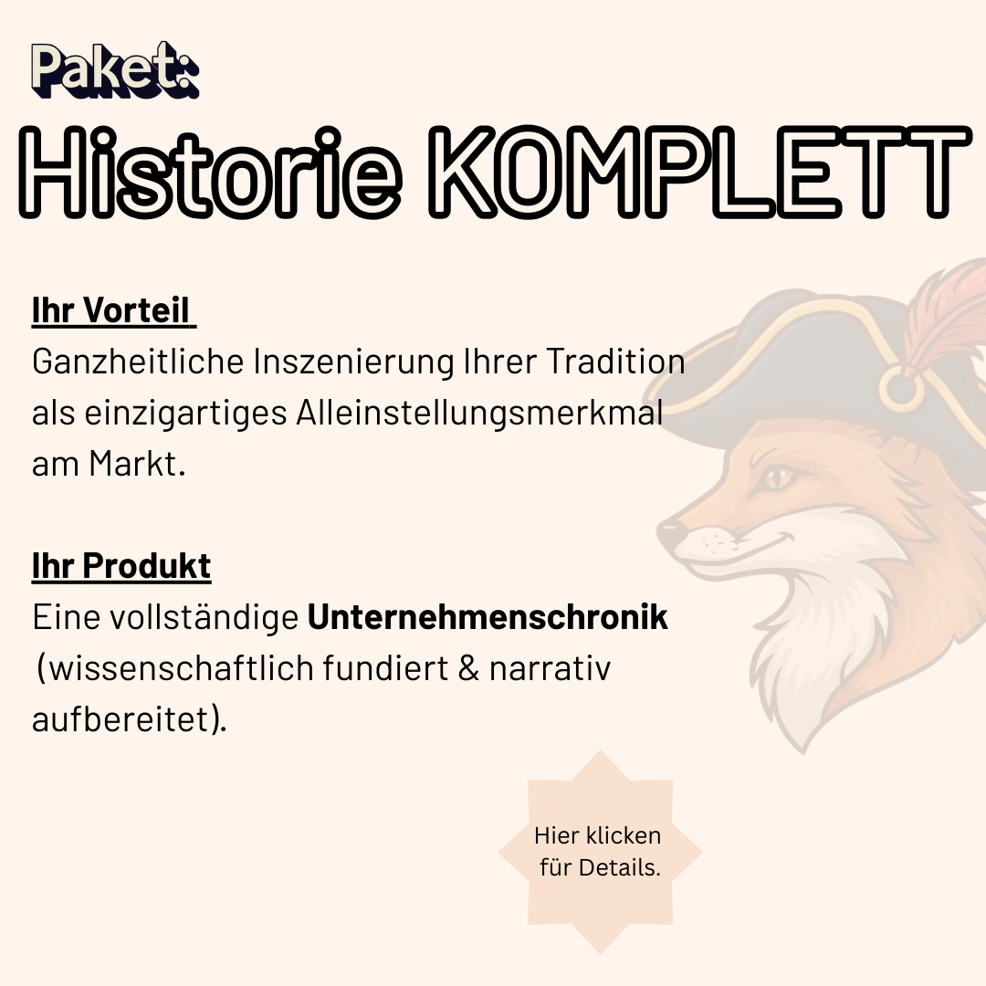 Ihre vollständige Firmenchronik (ab 15.000€)