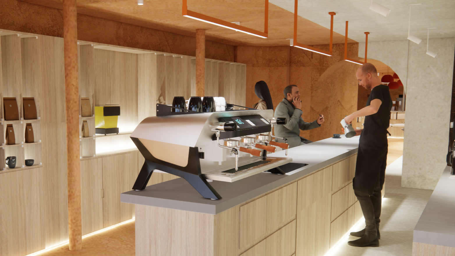 Le comptoir, café