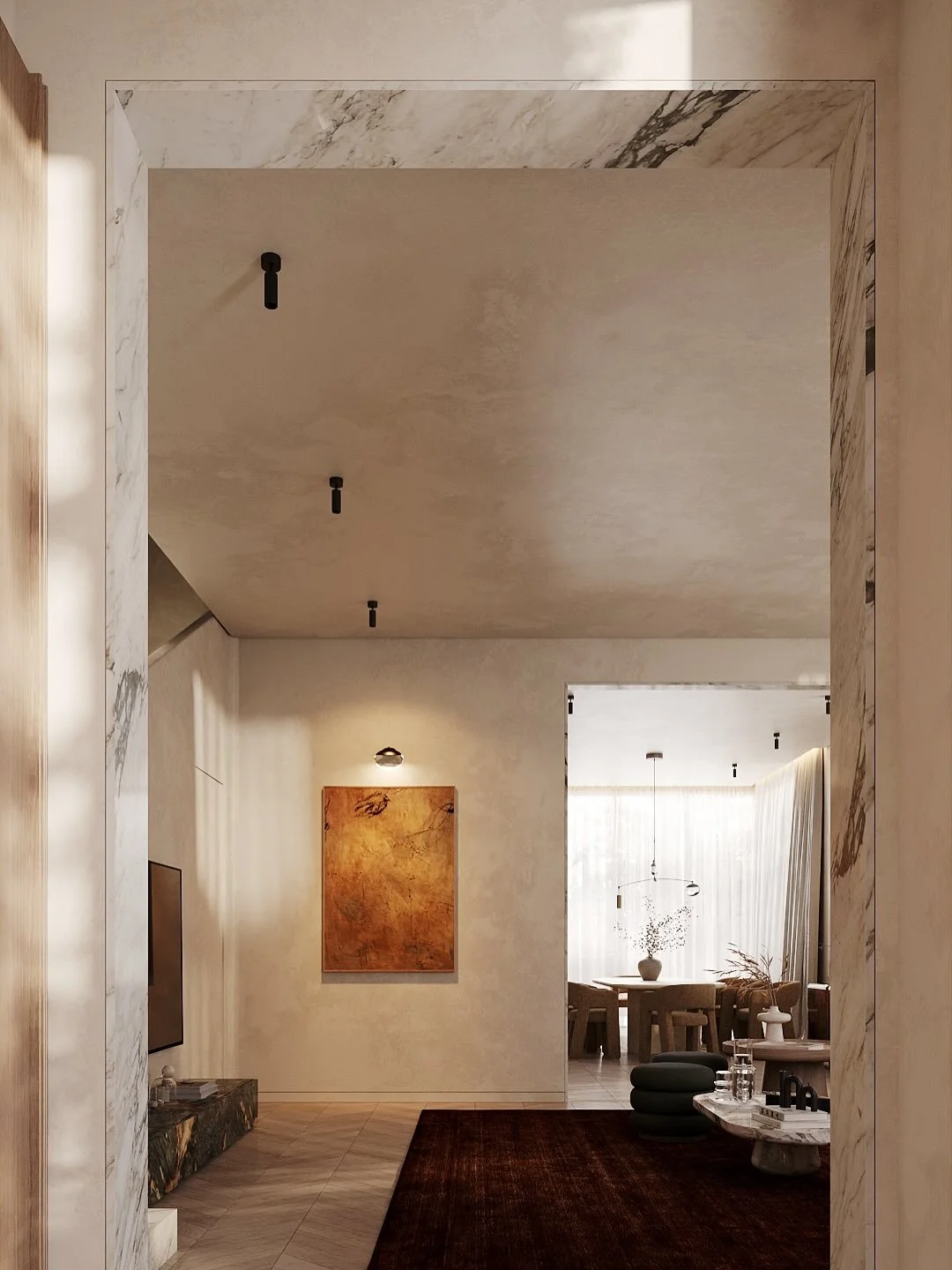 The Villa &ndash; soft geometry, quiet luxury. Where light meets stillness in warm neutrals and grounded materials, creating rooms that feel like an exhale.