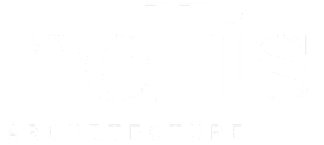 The image features a black background with the word 'nellis' in large white serif font and 'ARCHITECTURE' in smaller uppercase letters below it.